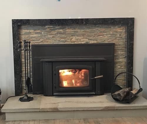 Rocky Mountain Goods 5 Pcs Fireplace Tool Set Black 31” Large - Shovel, Brush, Poker, Tongs, and Stand - Heavy Duty Wrought Iron - Decorative Finish - Ergonomic Ball handles