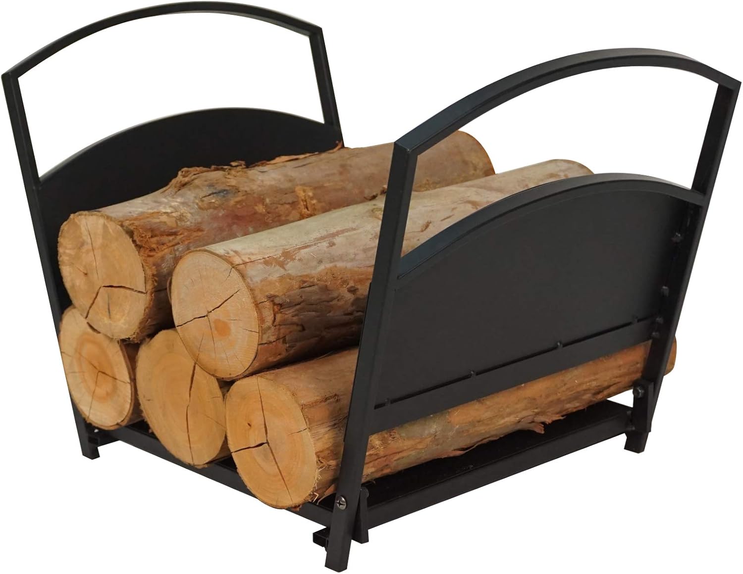 Fire Beauty Fireplace Log Holder Folding Firewood Rack,Stacking Rack,Storage Rack for Firewood, Indoor, Outdoor,Heavy Duty Steel