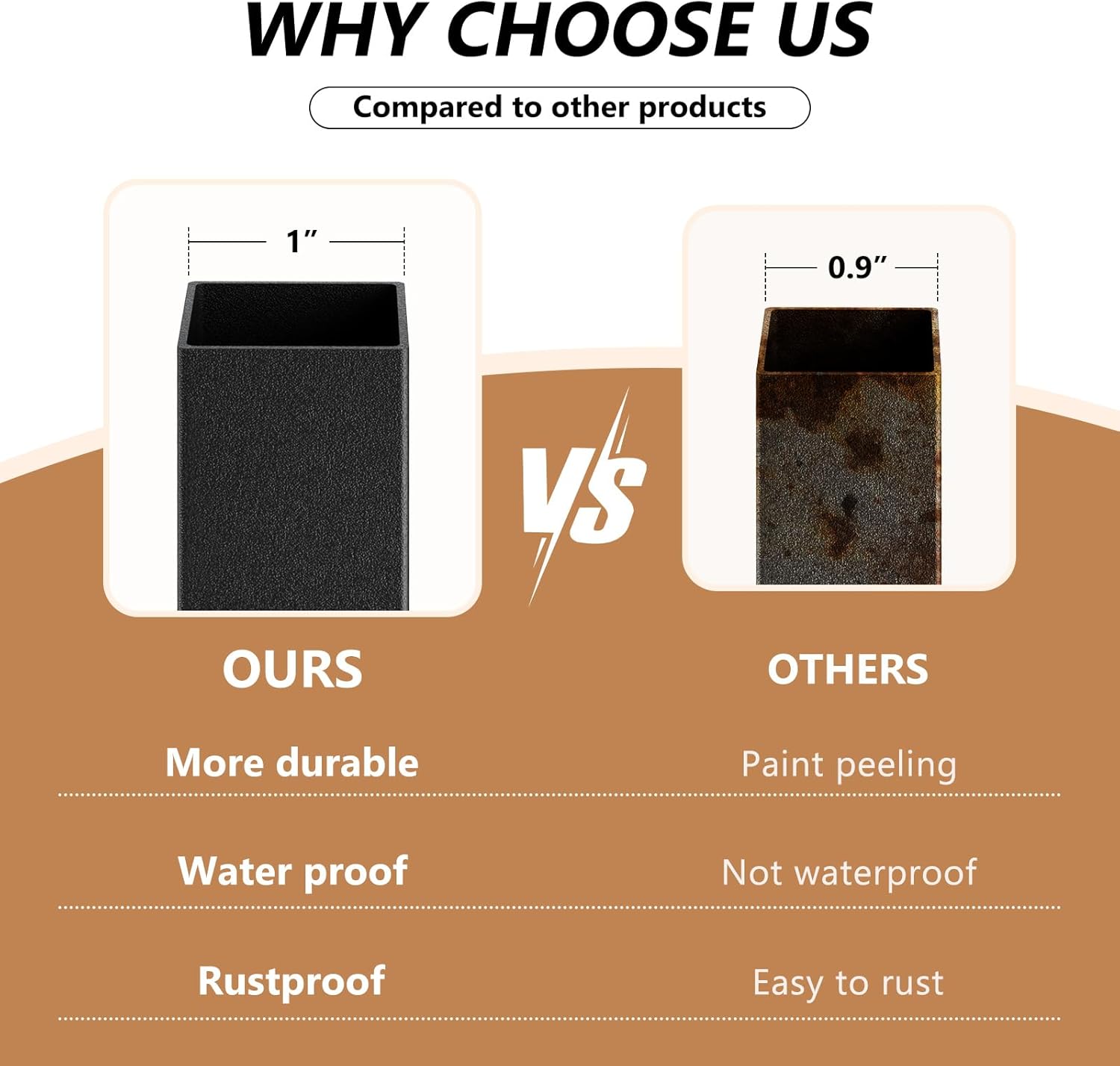 Firewood Rack Outdoor Fire Wood Racks 27.8 in Wood Holders 35.23" H Firewood Outdoor Firewood Holder with Removable Kindling Hooks for outdoor, indoor